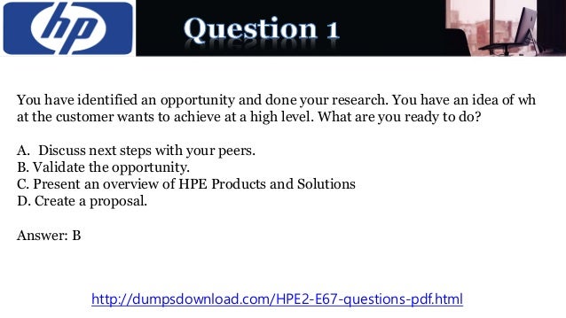 HPE0-G01 Dumps