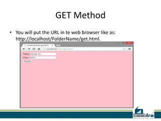 Get method and post method | PPTX