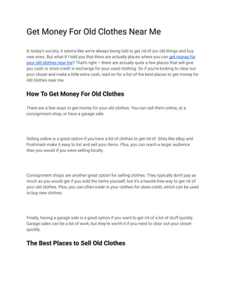 Get Money For Old Clothes Near Me.pdf