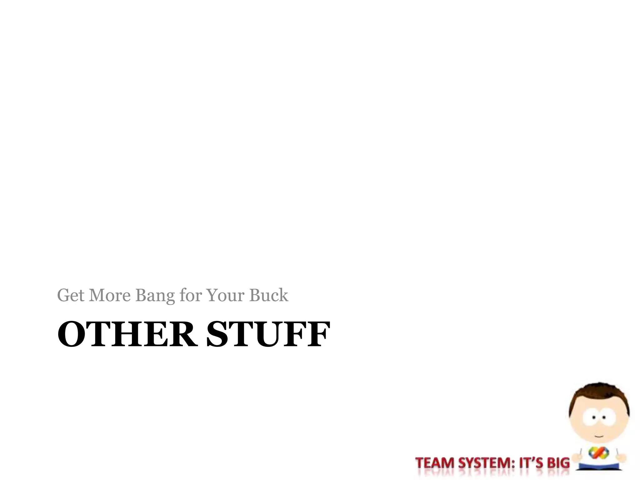 PHX Session #6: More Bang for Your Buck: Getting the Most out of Team Foundation Server