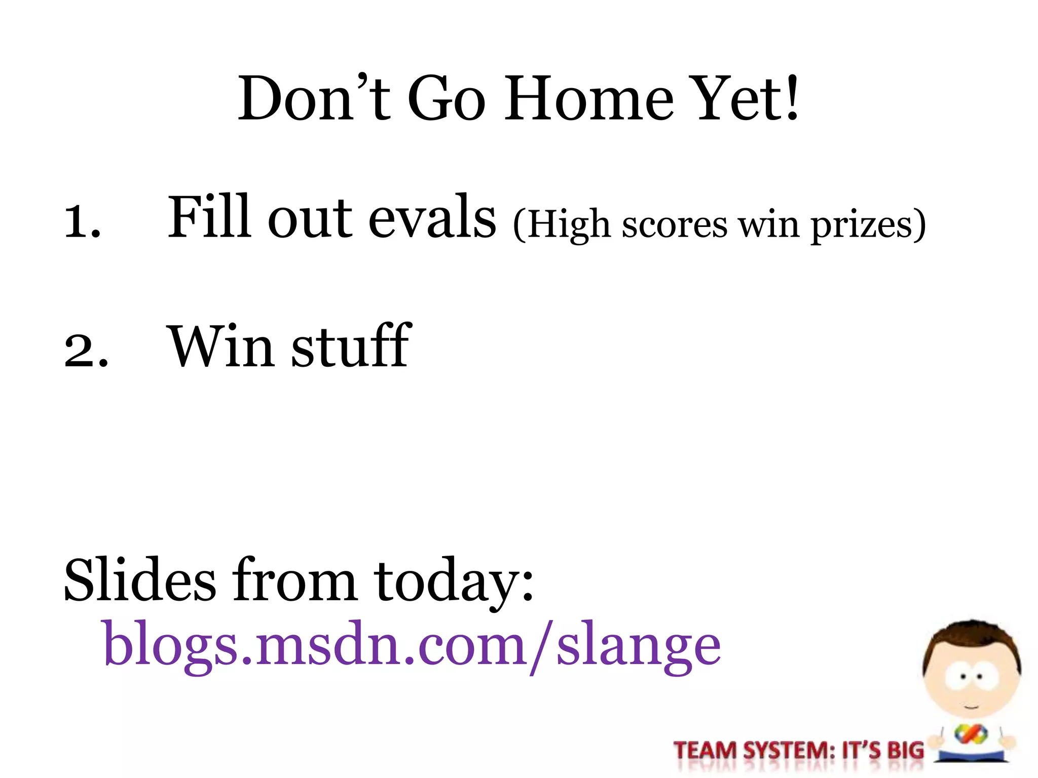 PHX Session #6: More Bang for Your Buck: Getting the Most out of Team Foundation Server