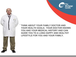 .

THINK ABOUT YOUR FAMILY DOCTOR AND
YOUR HEALTH GOALS. YOUR DOCTOR KNOWS
YOU AND YOUR MEDICAL HISTORY AND CAN
GUIDE YOU TO A LONG HAPPY AND HEALTHY
LIFESTYLE FOR YOU AND YOUR FAMILY.

 