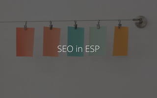 SEO in ESP
 