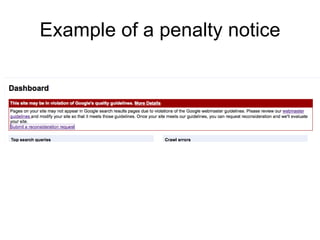 Example of a penalty notice 