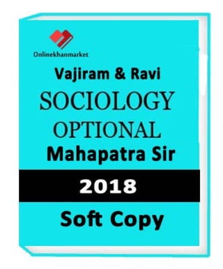 Get Neat and Clean Notes of Sociology Optional for IAS Exam