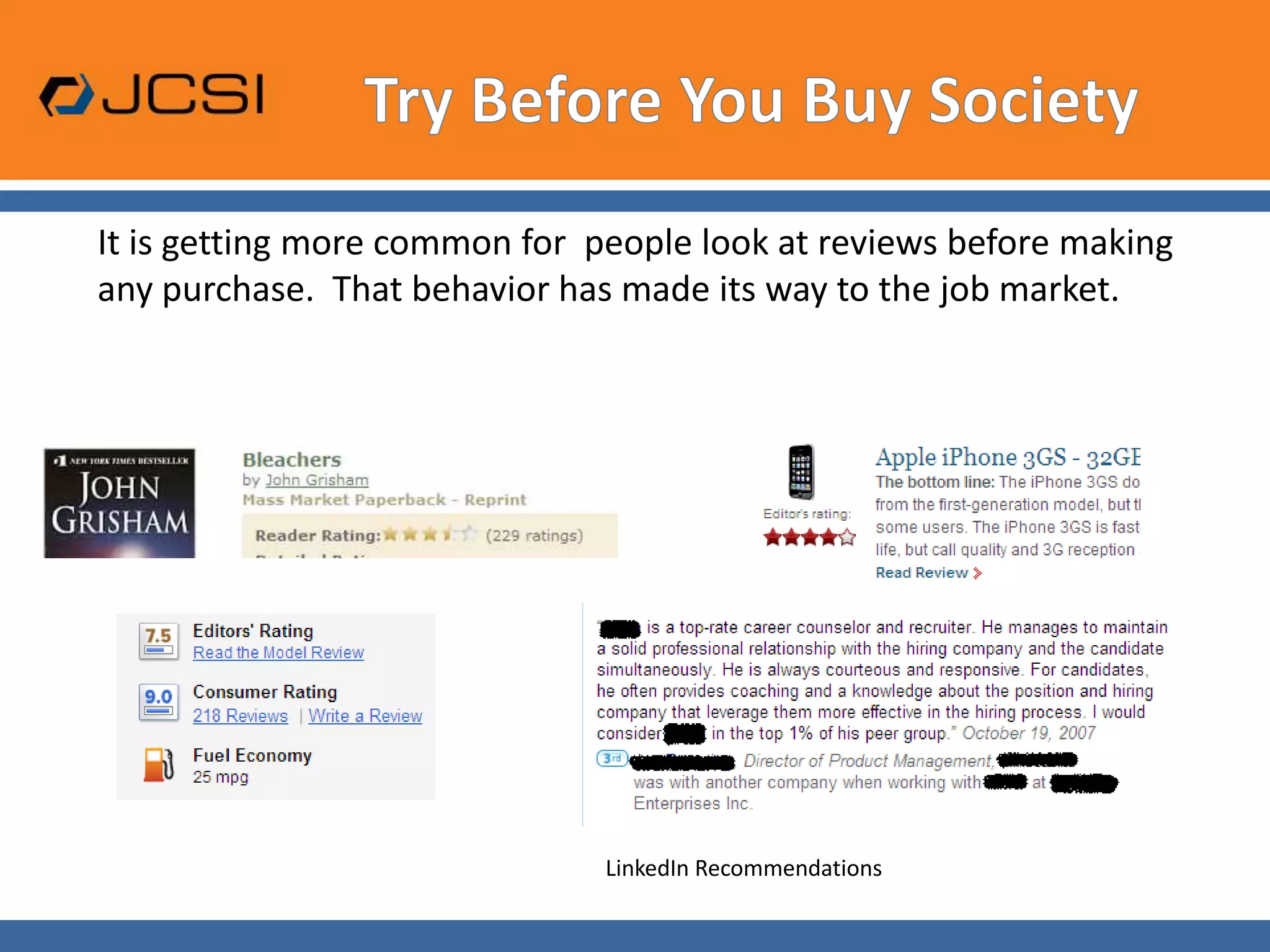   Accelerated selection process