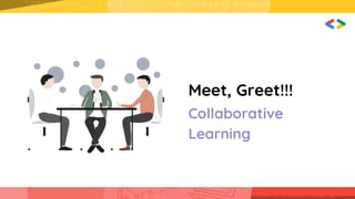 Meet, Greet!!!
Collaborative
Learning
 
