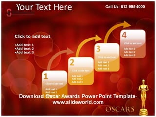 Get online Oscar Awards Powerpoint Template