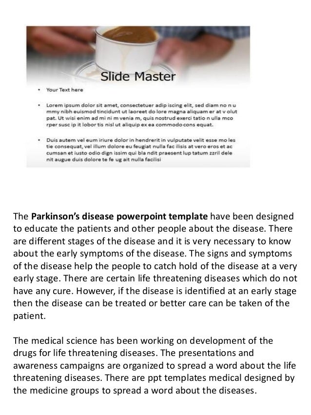 Et Online Parkinson S Disease Powerpoint Template And Background Parkinson S Disease Powerpoint Template