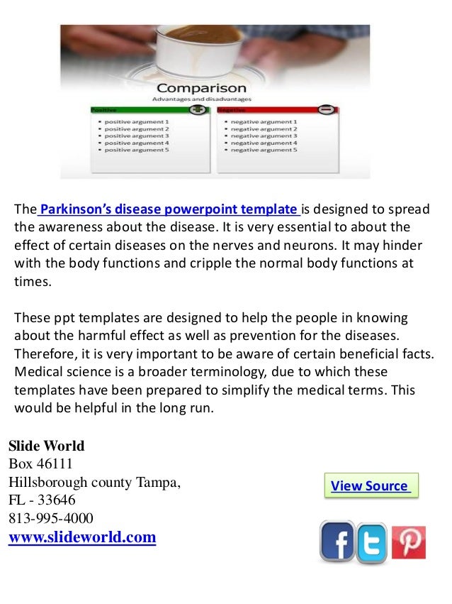 Et Online Parkinson S Disease Powerpoint Template And Background Parkinson S Disease Powerpoint Template