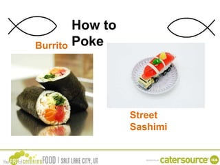 How to
PokeBurrito
s
Street
Sashimi
 