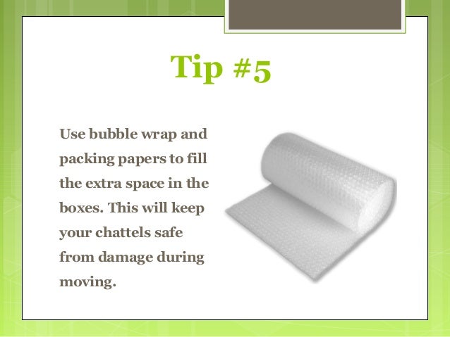packing checklist for moving