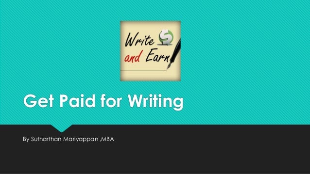 Get paid for writing