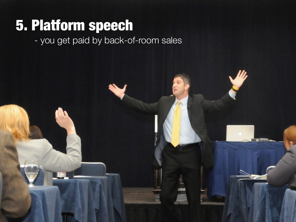 5. Platform speech you
