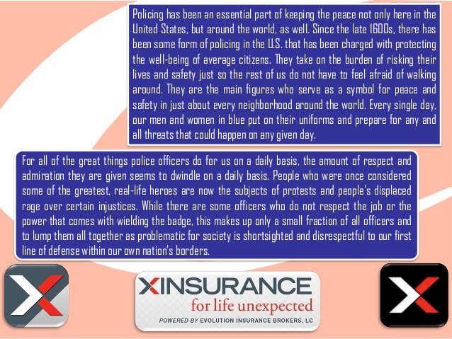 Get police officer personal liability insurance, and get