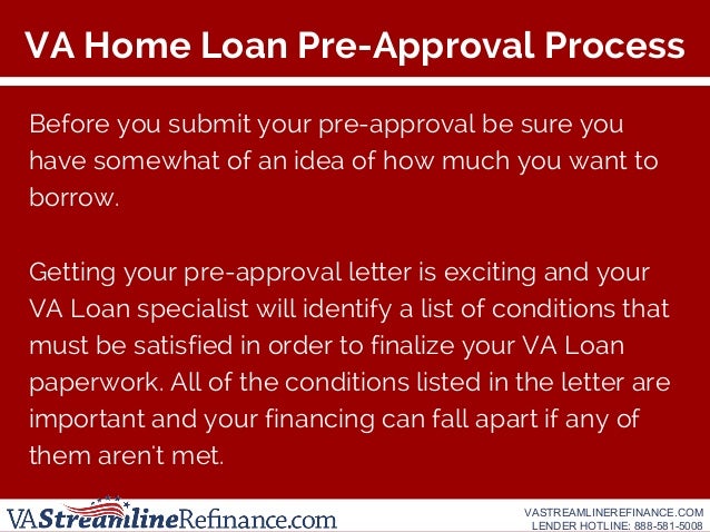 get pre approved for va loan
