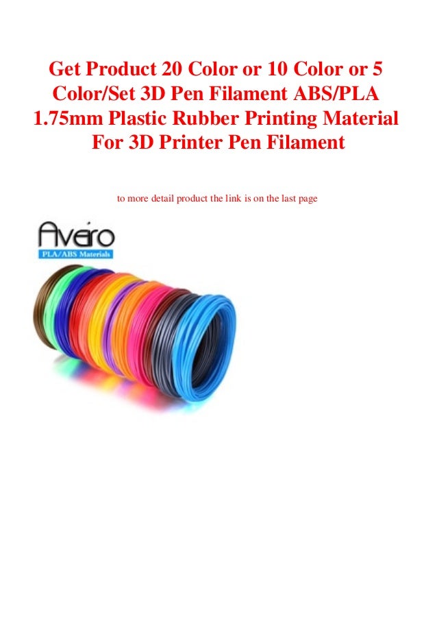 Get Product 20 Color Or 10 Color Or 5 Colorset 3d Pen Filament Abspla