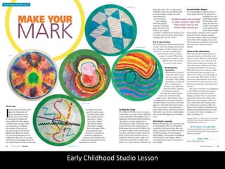 Early Childhood Studio Lesson
 