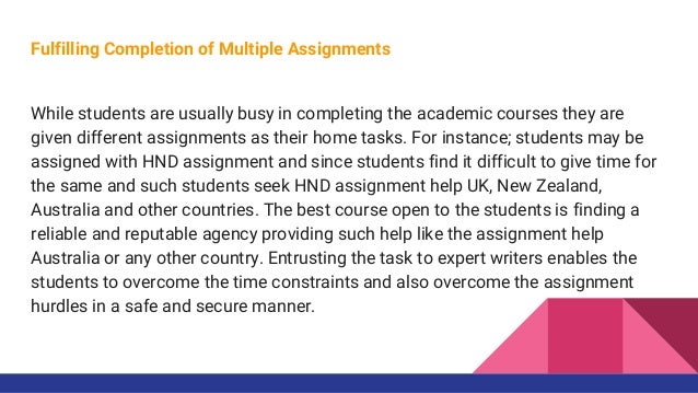Assignment writing service new zealand