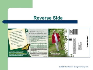 Reverse Side © 2008 The Planned Giving Company LLC 