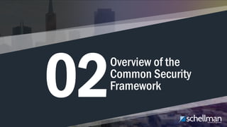Get Ready Now for HITRUST 2017 | 10
Overview of the
Common Security
Framework02
 