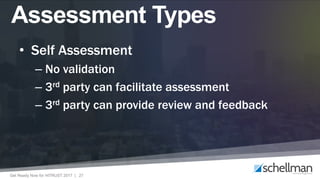 Get Ready Now for HITRUST 2017 | 27
• Self Assessment
– No validation
– 3rd party can facilitate assessment
– 3rd party can provide review and feedback
Assessment Types
 