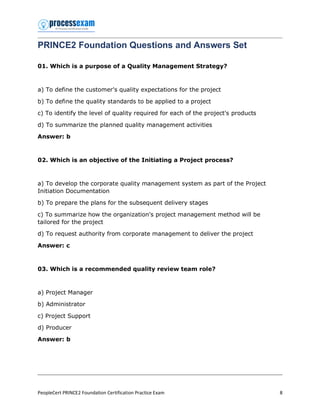 Get Ready to Crack PeopleCert PRINCE2 Foundation Certification Exam | PDF
