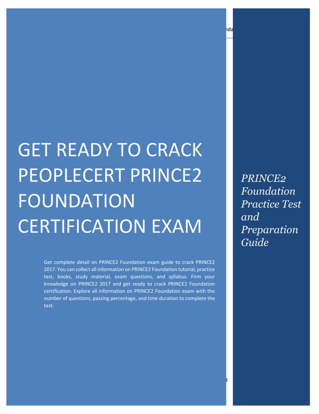 PRINCE2Foundation PDF