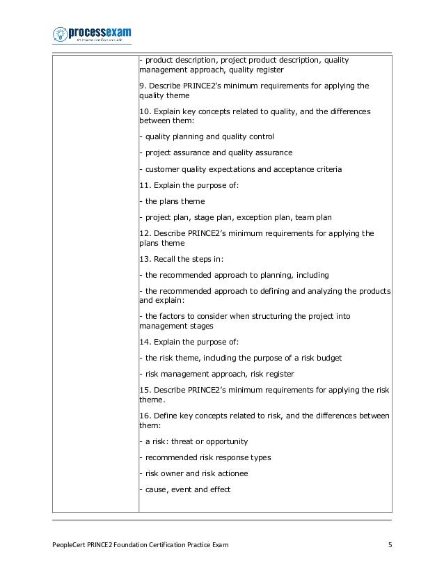 What Is Prince2 Foundation Certificate