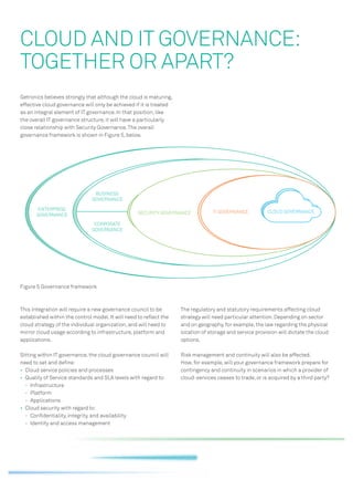 Getronics - Governance and the Cloud | PDF