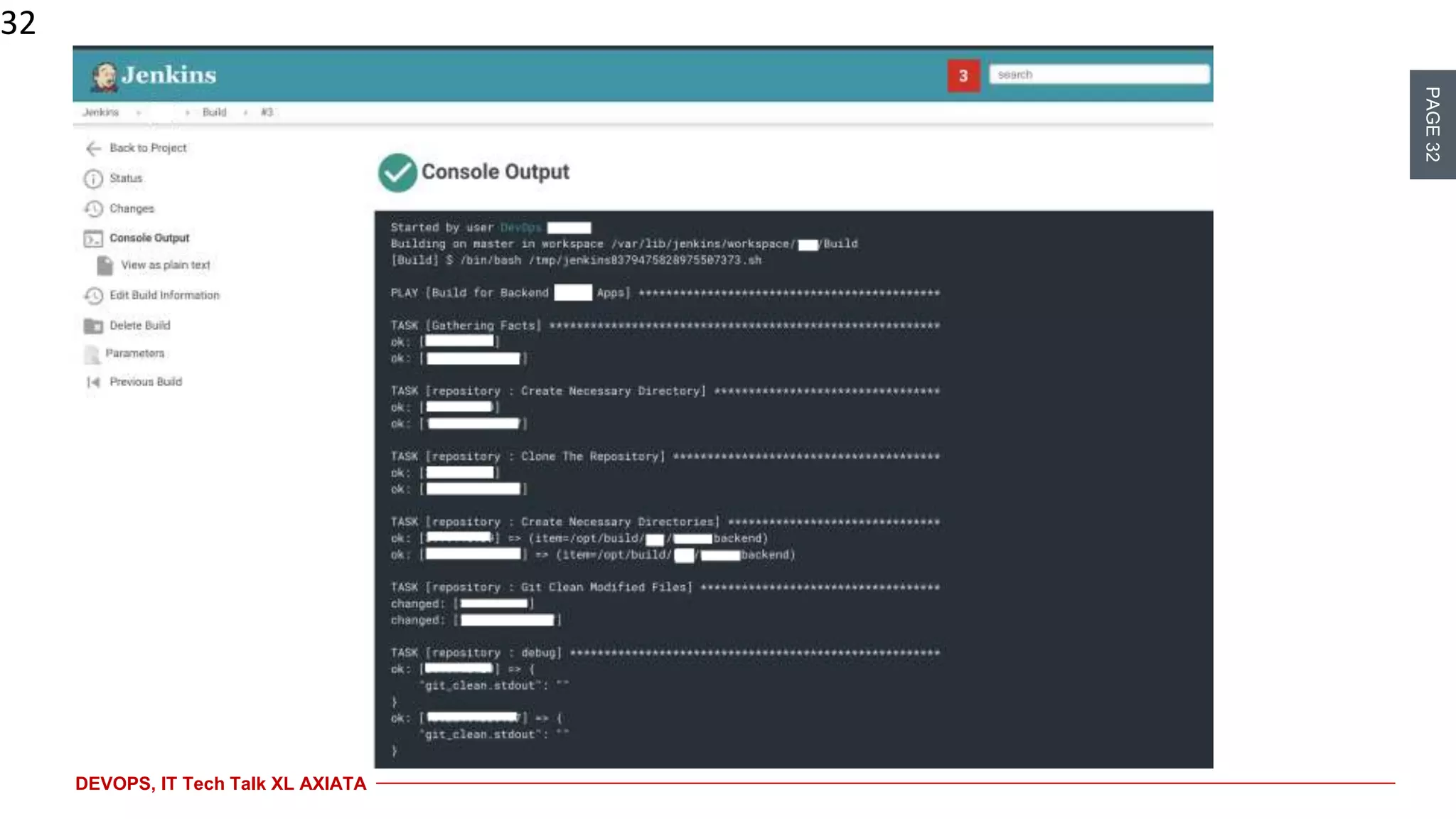 PAGE32
DEVOPS, IT Tech Talk XL AXIATA
32
 