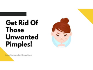 Get rid of those unwanted pimples 