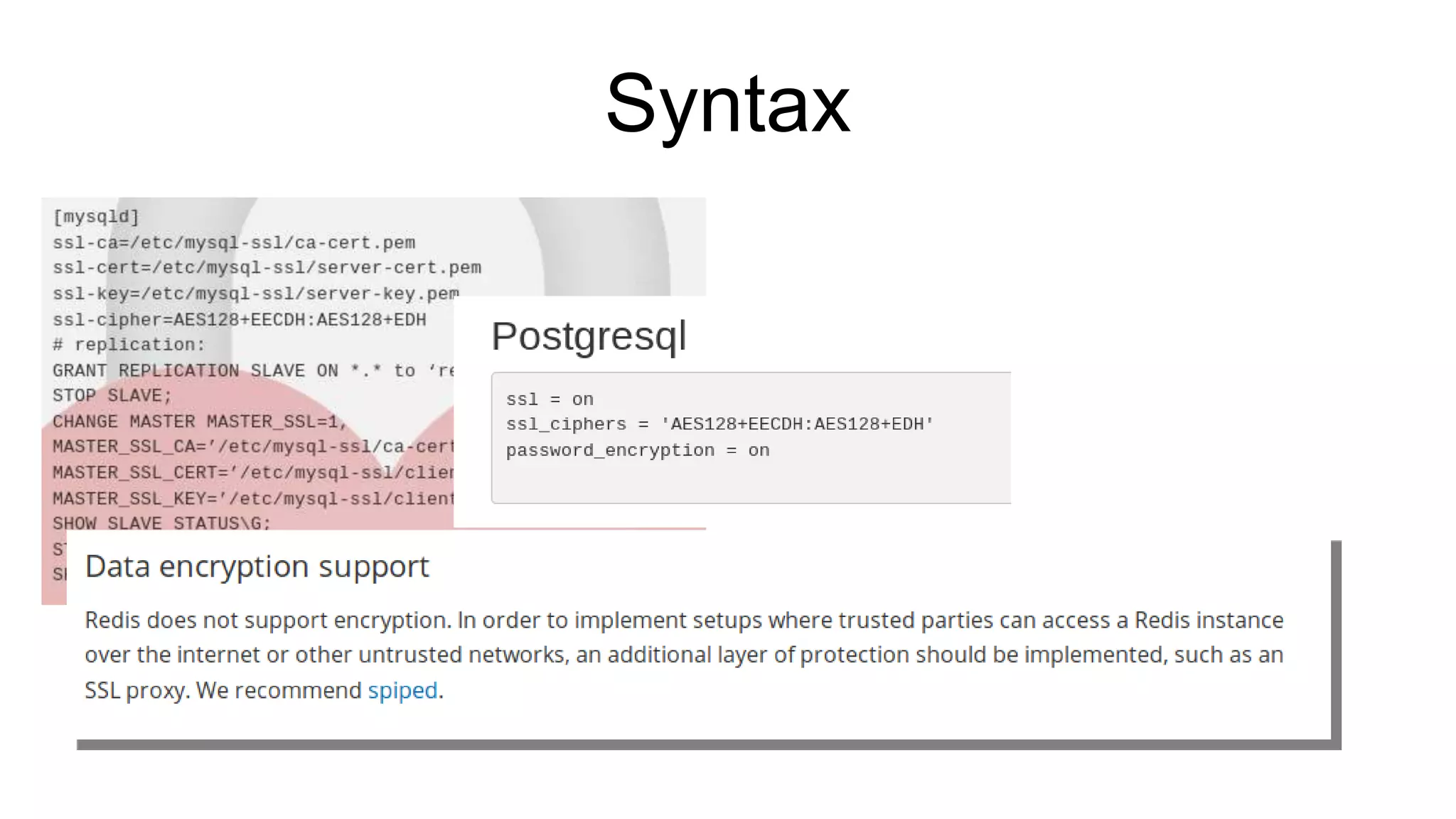 Syntax
 