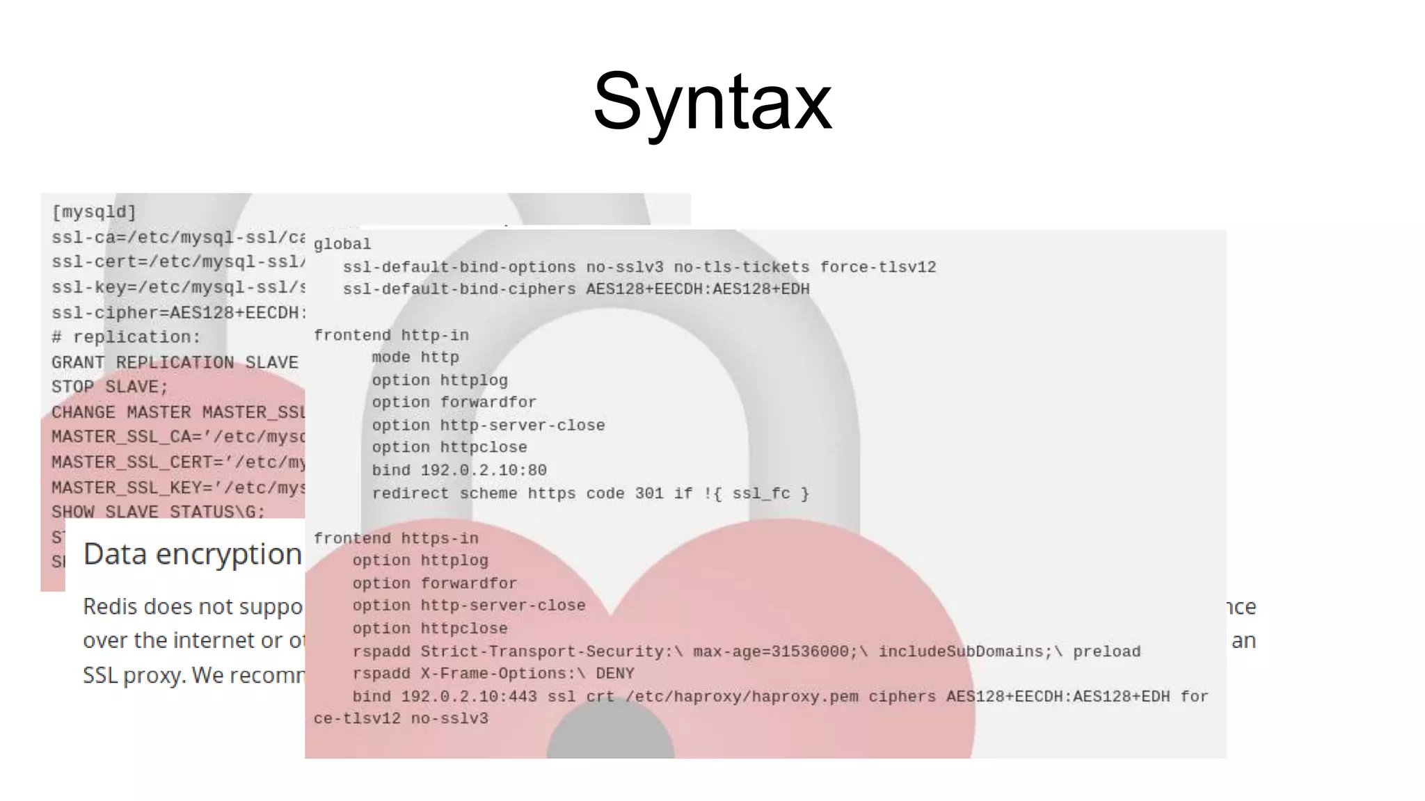 Syntax
 