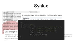 Syntax
 