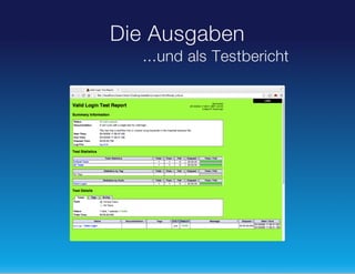 Die Ausgaben
...und als Testbericht

 