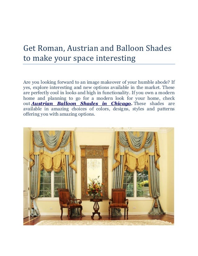 Get Roman Austrian And Balloon Shades Curtains