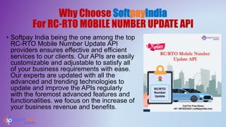 Get RTO Mobile Number Update API at best Price.pptx