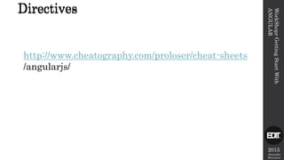 2015
Alexandre
Marreiros
WorkShoprGettingStartWith
ANGULAR
Directives
http://www.cheatography.com/proloser/cheat-sheets
/angularjs/
Directives
 