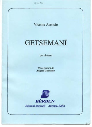Getsemaní per chitarra