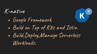 K-na
+ Go g F am k
+ Bu l Top K8s a Is i .
+ Bu l ,Dep ,Man Se v s
Wor d .
 