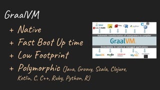 Gra
+ Nat
+ Fas Up i
+ Low ri
+ Pol r c (Jav , Gro , Sca , Clo ,
Kot , C, C++, Rub , Py on, R)
 