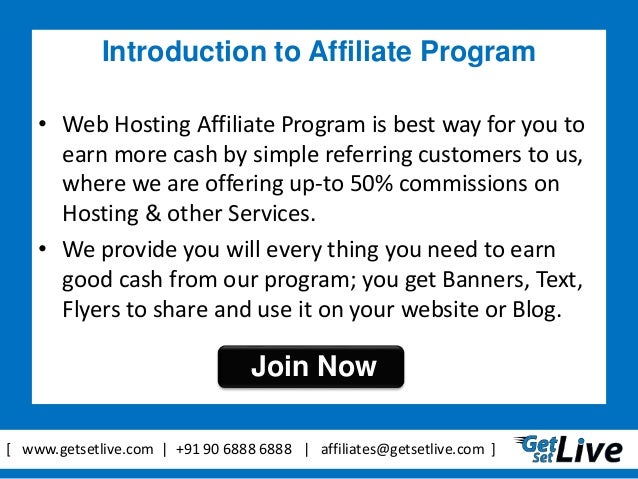 getsetlive web hosting affiliate program affiliate programs flyers