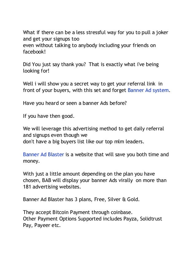 How To Get Daily Referrals Fast For Bitcoin Matrix Or Other Mlm With
