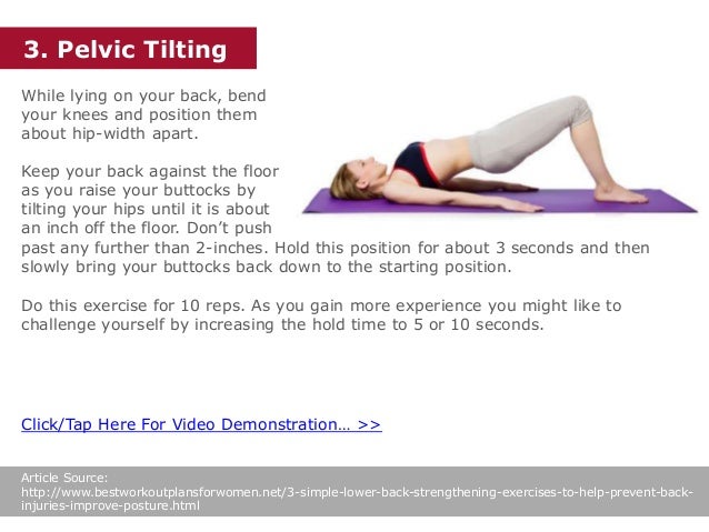 3 simple lower back strengthening exercises to help prevent back inju