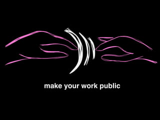 make your work public
 