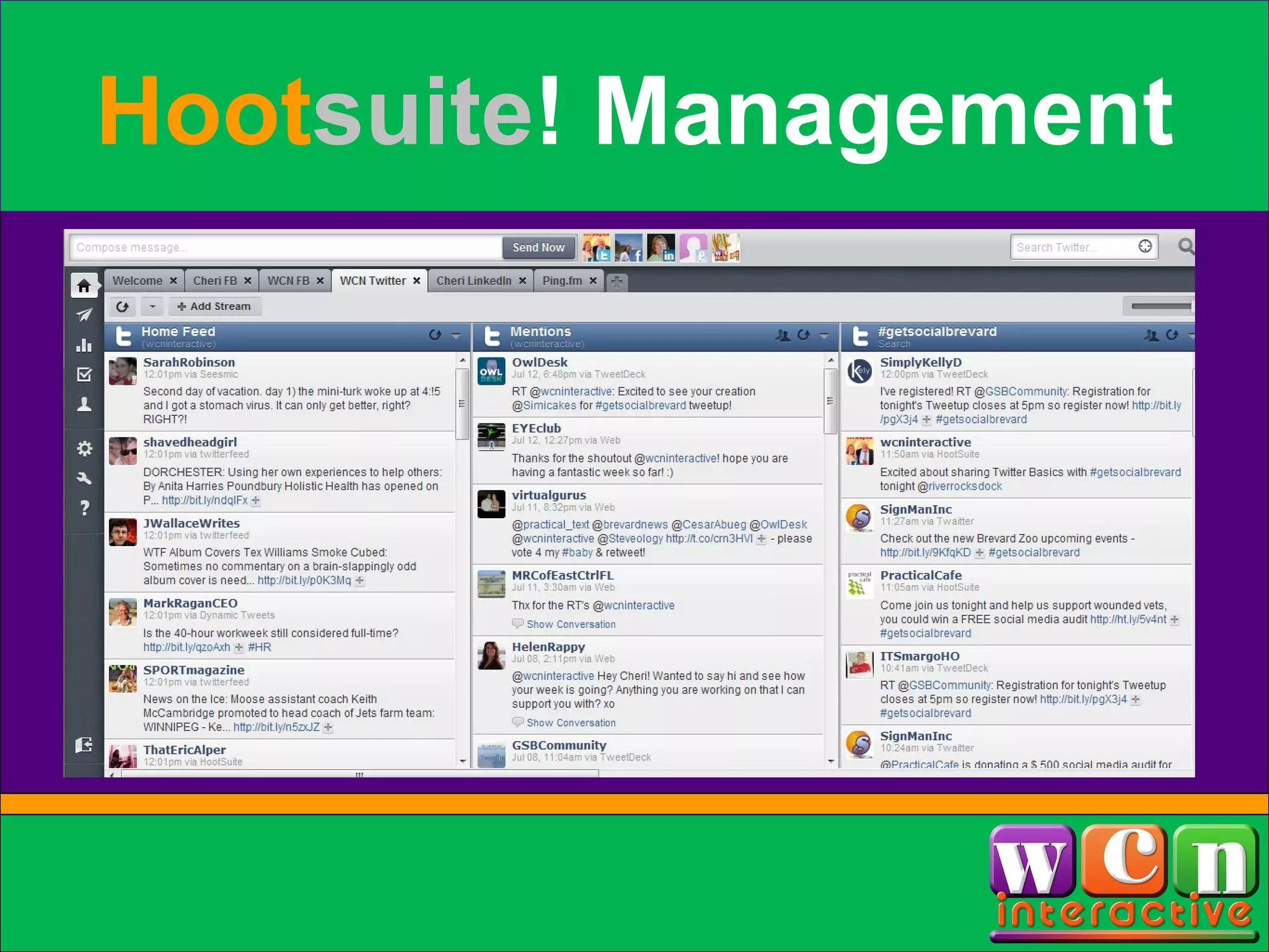 Hoot suite ! Management 