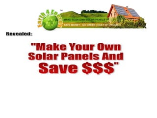 Get solar panels at home and save money