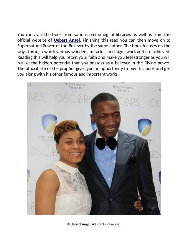 Get spiritually enlightened with uebert angel