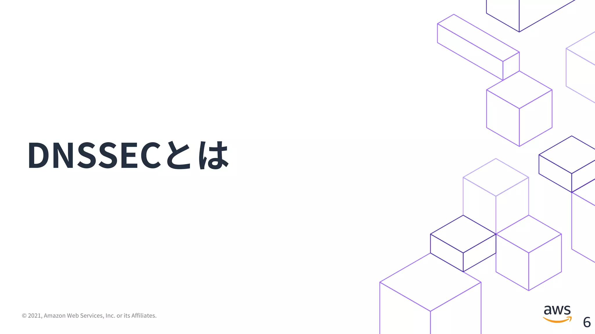 © 2021, Amazon Web Services, Inc. or its Affiliates.
6
DNSSECとは
 